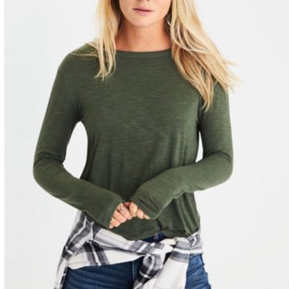 American Eagle Soft & Sexy Long Sleeve Shirt